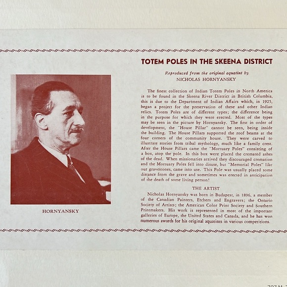 Nicholas Hornyansky Print - Totem Poles In The Skeena District - Picture 9 of 9